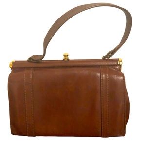 Vintage Genuine brown leather purse by National